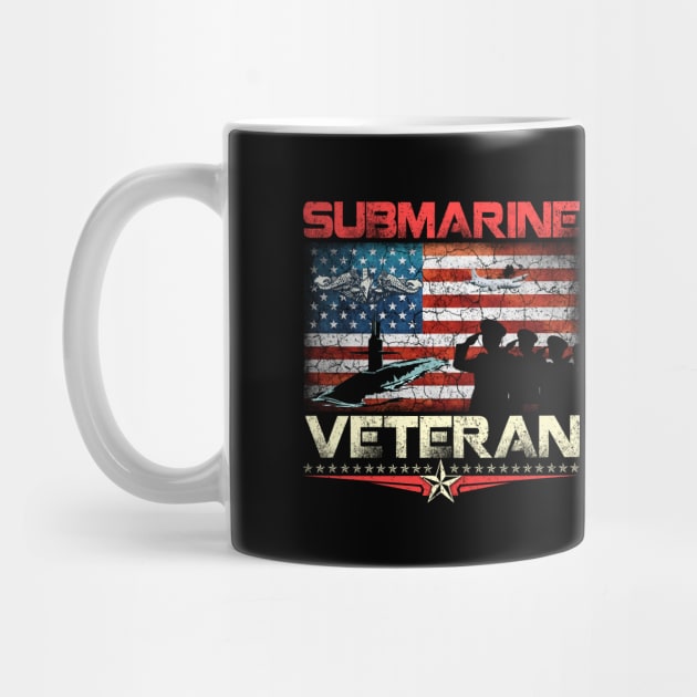 Submarine Veteran Shirt Submariner Pride Runs Deep - Gift for Veterans Day 4th of July or Patriotic Memorial Day by Oscar N Sims